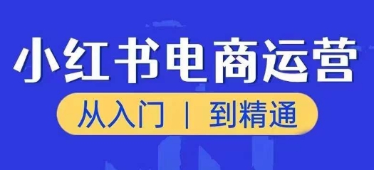 小红书电商运营课，从入门到精通，带你抓住又一个zuan钱风口